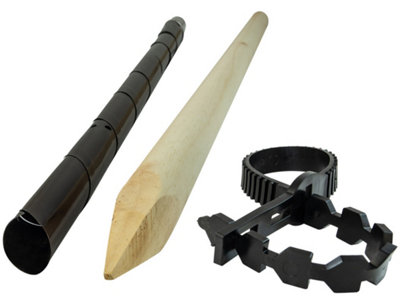 Woodside Garden Fruit Tree Sapling/shrub Support Stake Pack With Tie & Sleeve from B&Q