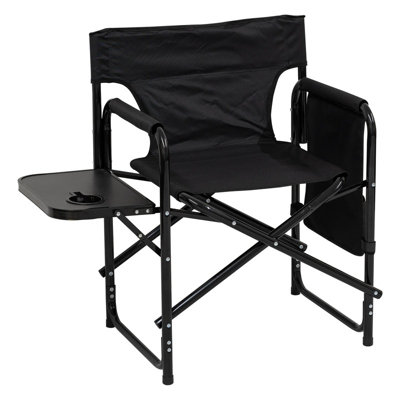 B&Q -  Aluminium Folding Camping/garden/fishing Directors Chair With Side Table