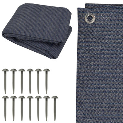 Andes Blue Weatherproof Tent/awning CarpetMulti Purpose Camping Groundsheet2.5M X 2.5M from B&Q