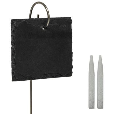 Woodside Garden Slate Plant & Flower Markers + ChalkPlant Stall Labels X 10 from B&Q