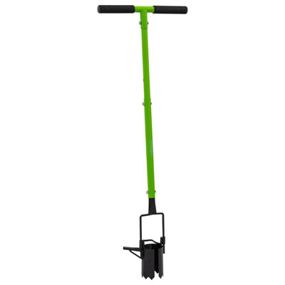 Woodside Long Handle Garden Bulb Planter Upright Steel Planting Tool Steel Transplanter from B&Q
