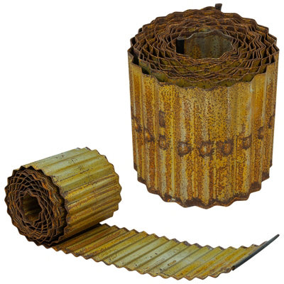 Woodside Metal Garden Border Edging 5M X 16.5Cm Decorative Rusted Finish For Lawn/pathway from B&Q