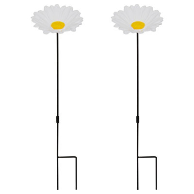 Woodside Cast Iron Bird Feeders Daisy Shaped Decorative Garden Seed & Nut Dish 2 Pack from B&Q