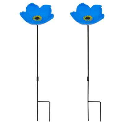 Woodside Cast Iron Bird Feeder Forget Me Not Shape Decorative Garden Seed/nut Dish 2 Pack from B&Q