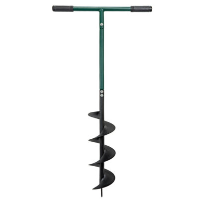 Manual Post Hole Digger Auger Heavy Duty Fence Post 6"" Earth Drill 1050 x 150mm - Image 2