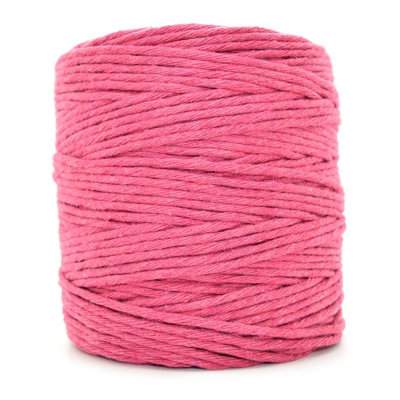 SolaDirect Premium Fuchsia Macrame Cord Twine100 M / 328 Ft Of 5 mm Thick Natural Cotton Thread Yarn Macrame Rope (Reel) from B&Q