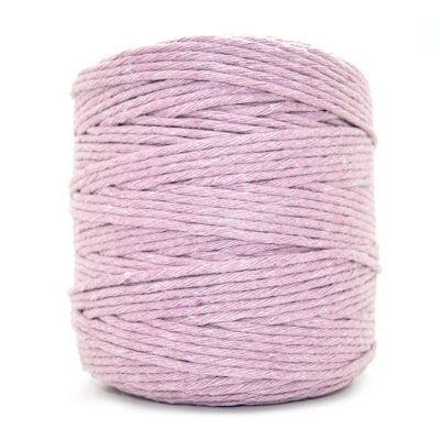 SolaDirect Premium Lavender Macrame Cord Twine200 M / 656 Ft Of 3 mm Thick Natural Cotton Thread Yarn Macrame Rope (Reel) from B&Q