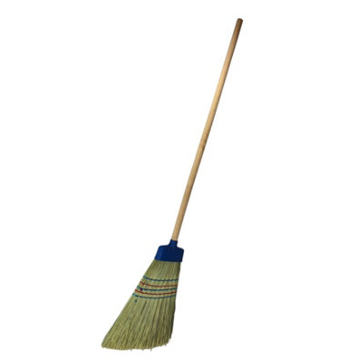 SolaDirect 125 Cm Long Handmade Corn Broom Sweeping Brush For Patio Stable Yard Garden Warehouse from B&Q