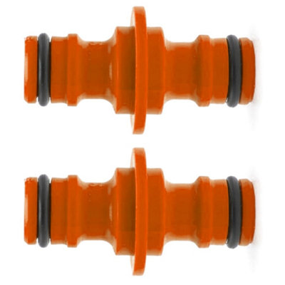 SolaDirect Double Male Hose Connector Coupler Extender For Join Garden Hose Pipe Tube (Pack Of 2) from B&Q
