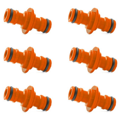 SolaDirect Double Male Hose Connector Coupler Extender For Join Garden Hose Pipe Tube (Pack Of 6) from B&Q