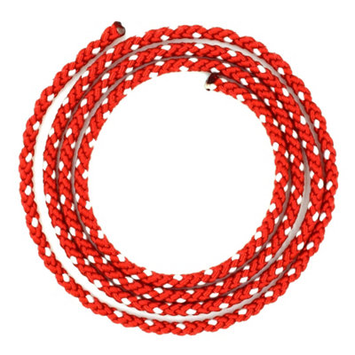 B&Q -  3 mm Pull CordRecoil Starter Rope For LawnmowerChainsaw10 Metres / 32.5 Ft Long Lawn Mower Replacement Pull Cord (Red)