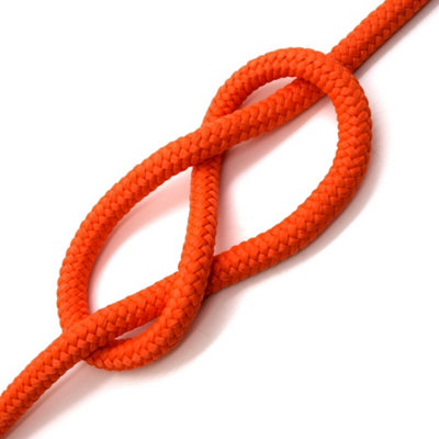 SolaDirect 12mm X 10 Metres / 32.8 Ft Of Orange Polypropylene RopeSolid Braided Poly Rope Cord Twine For BoatingYachtingCamping from B&Q