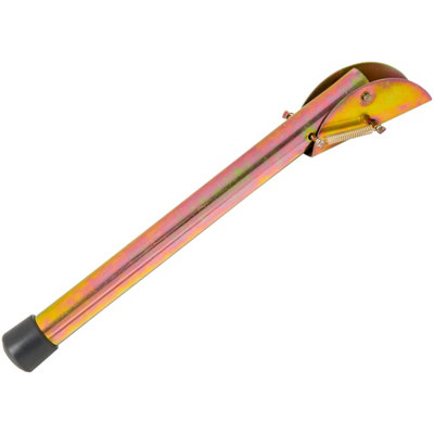 B&Q -  20 Cm / 8 In Gold Kick Down Door StopKeep The Door Stay Open For GateHomeOfficeMetal Door Stopper With Rubber Bumper