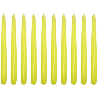 SolaDirect Tapered Dinner CandlesPack Of 10UnscentedLong Burning Time24 Cm / 19.45" (PistachioVarnished) from B&Q