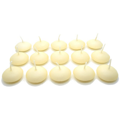 SolaDirect Ivory Floating CandlesPack Of 15UnscentedLong Burning TimeTealights CandlesRomantic Decoration Wedding Dinner Christmas from B&Q