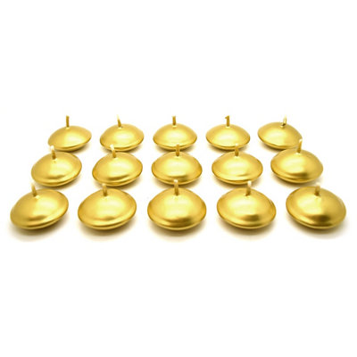SolaDirect Floating CandlesPack Of 15UnscentedLong Burning TimeTealights CandlesRomantic Decoration Wedding Dinner Christmas (Gold) from B&Q