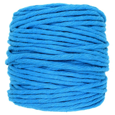 SolaDirect Premium Sapphire Macrame Cord Twine100 M / 328 Ft Of 5 mm Thick Natural Cotton Thread Yarn Macrame Rope (Reel) from B&Q