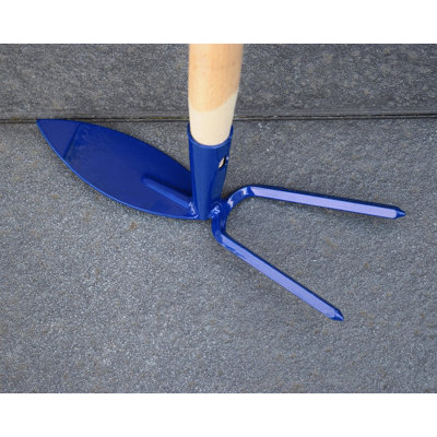 B&Q -  Hoe Cultivator Soil Digging Dutch Hand Fork Gardening And Landscaping Tool Solid Steel (Type 9With 115 Cm Long Handle)