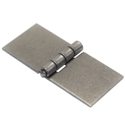 SolaDirect Pack Of 1 X Heavy Duty Weldable Solid Steel Hinge45 X 100 mm Welding Long Lasting Steel Butt Hinge2 mm Thick Weld On Hinges from B&Q