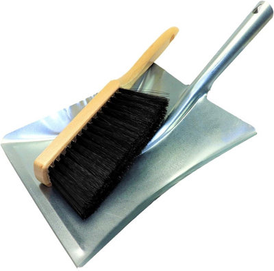 SolaDirect Universal Galvanized Dustpan And Brush SetHeavy DutyRust-ResistantMultipurpose Cleaning Tools from B&Q