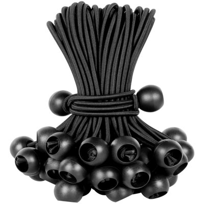 SolaDirect 30 X 10" Tarpaulin Bungees Balls Tarp Bungee Cord For BannersTarpaulinsPavilionsTentsTent Bungee HooksTarpaulin Holders from B&Q