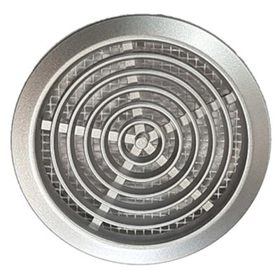 SolaDirect Silver Mini Circle Air Vent Grille Door Round Ventilation Cover from B&Q