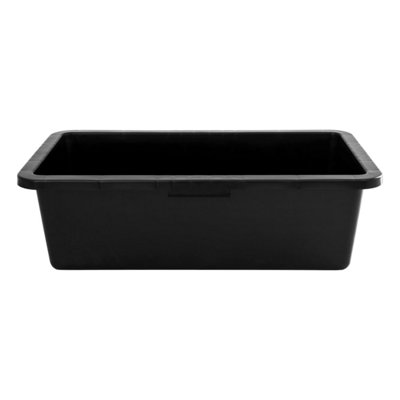 SolaDirect 40 Litre Heavy Duty Multi Tub Bucket71 X 40 X 22 Cm Rectangular Black Utility Container For AgricultureGardeningEquestrian from B&Q