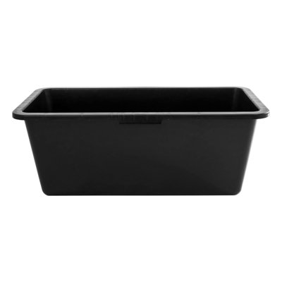 SolaDirect 60 Litre Heavy Duty Multi Tub Bucket73 X 38 X 29 Cm Rectangular Black Utility Container For AgricultureGardeningEquestrian from B&Q