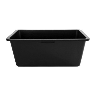 SolaDirect 80 Litre Heavy Duty Multi Tub Bucket76 X 49 X 30 Cm Rectangular Black Utility Container For AgricultureGardeningEquestrian from B&Q