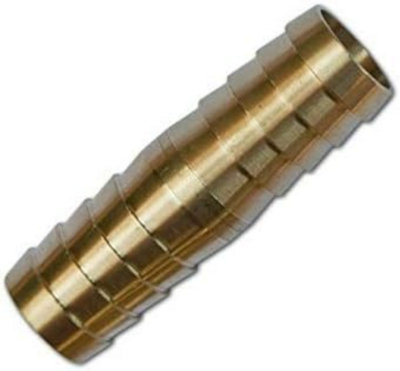 SolaDirect 32 mm Brass Straight Hose Joiner Barbed Connector Air Fuel Water Pipe Tubing from B&Q