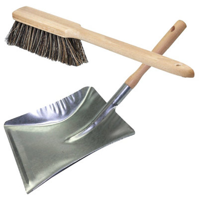 SolaDirect Universal Long Handled Brush & Dustpan SetHeavy DutyRust Resistant from B&Q