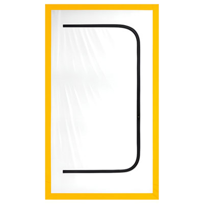 SolaDirect Dust Door With Zip 110 X 220 CmRenovation Dust-Barrier Curtain For DoorwaysDouble-Sided ZipperTape MountTrim To Fit from B&Q