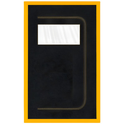 SolaDirect Dust Door With Window & Zip 110 X 220 CmDust-Barrier Doorway CurtainTwo-Way C-Path ZipViewing PanelTape-Mount from B&Q