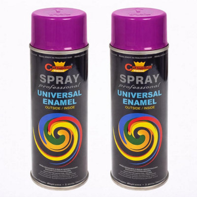 SolaDirect 2 X 400 Ml Signal Violet (Ral 4008) Universal Gloss Enamel PaintFast Drying High ShineInterior & Exterior from B&Q
