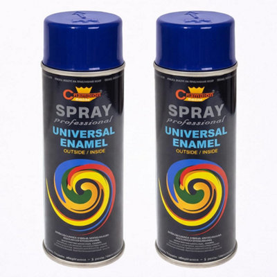 SolaDirect 2 X 400 Ml Night Blue (Ral 5022) Universal Gloss Enamel PaintFast Drying High ShineInterior & Exterior from B&Q
