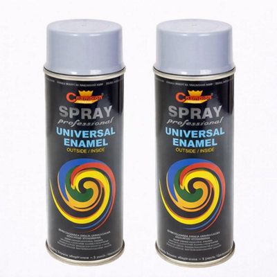 SolaDirect 2 X 400 Ml White Aluminium (Ral 9006) Universal Gloss Enamel PaintFast Drying High ShineInterior & Exterior from B&Q