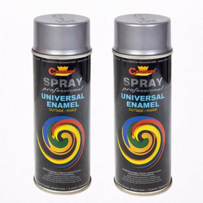 SolaDirect 2 X 400 Ml Telegrey 2 (Ral 7046) Universal Gloss Enamel PaintFast Drying High ShineInterior & Exterior from B&Q