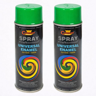 SolaDirect 2 X 400 Ml Leaf Green (Ral 6002) Universal Gloss Enamel PaintFast Drying High ShineInterior & Exterior from B&Q