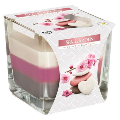 SolaDirect Spa Garden Scented Candle In Glass Jar 2 Wicks Assorted Fragrance Home Decor Xmas Gift from B&Q