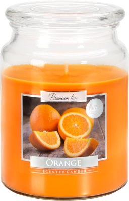SolaDirect 18Oz Large Scented Candle In Glass Jar Fragrance Aromatic 100 Hr Burn Time (Orange) from B&Q
