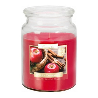 SolaDirect 18Oz Large Scented Candle In Glass Jar Fragrance Aromatic 100 Hr Burn Time (Apple & Cinnamon) from B&Q