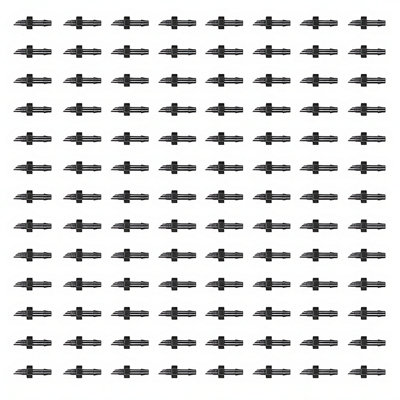SolaDirect 4mm Adaptor Barb X Thread Micro Irrigation FittingsPack Of 100 Barbed To Threaded Connectors For Drip LineMicro Tube from B&Q