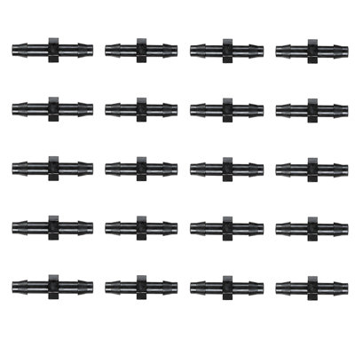 SolaDirect 4mm Straight Micro Irrigation FittingsPack Of 20 Barbed Joiner Connectors For Drip LineMicro TubeGarden WateringPots from B&Q
