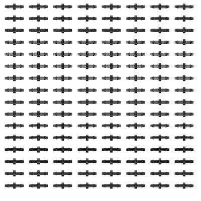 SolaDirect 4mm Straight Micro Irrigation FittingsPack Of 100 Barbed Joiner Connectors For Drip LineMicro TubeGarden WateringPots from B&Q