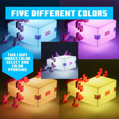 Axolotl LightOfficially Licensed Minecraft Gift Paladone from B&Q
