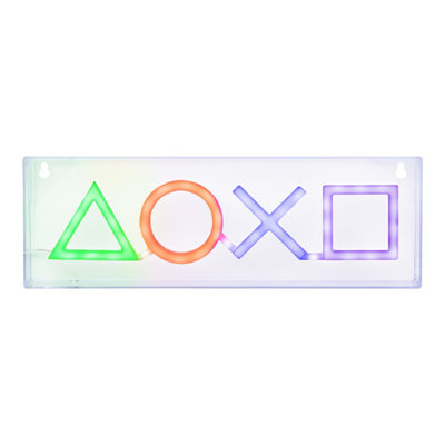 Playstation Icons LED Neon Light - Officially Licensed Free Standing or Wall Mountable Light Sign - Game Room Accessories & Decor for Gamers | Paladone - Image 7