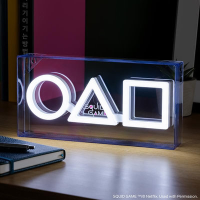 Squid Game Led Logo Neon LightFreestanding Or Wall Mountable Acrylic Lamp For Gaming Room DecorPaladone from B&Q