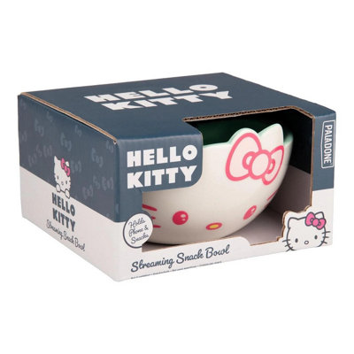 Hello Kitty Ceramic Streaming Snack Bowl With Phone HolderOfficially Licensed Sanrio Kawaii Kitchenware Gift Paladone from B&Q