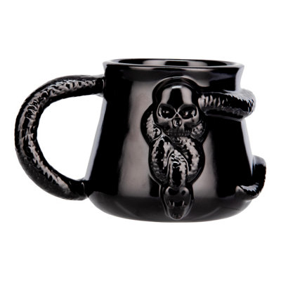 B&Q - Harry Potter Dark Mark Nagini Snake Mug400Ml Black Ceramic Coffee Cup Death Eater Design Wizarding World Gift  - Image 3