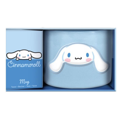 Paladone Cinnamoroll Embossed Mug - Officially Licensed Sanrio Product | 400ml Ceramic Mug • Embossed Cinnamoroll Character Details • Soft Pastel Blue Collectible Design - Image 2